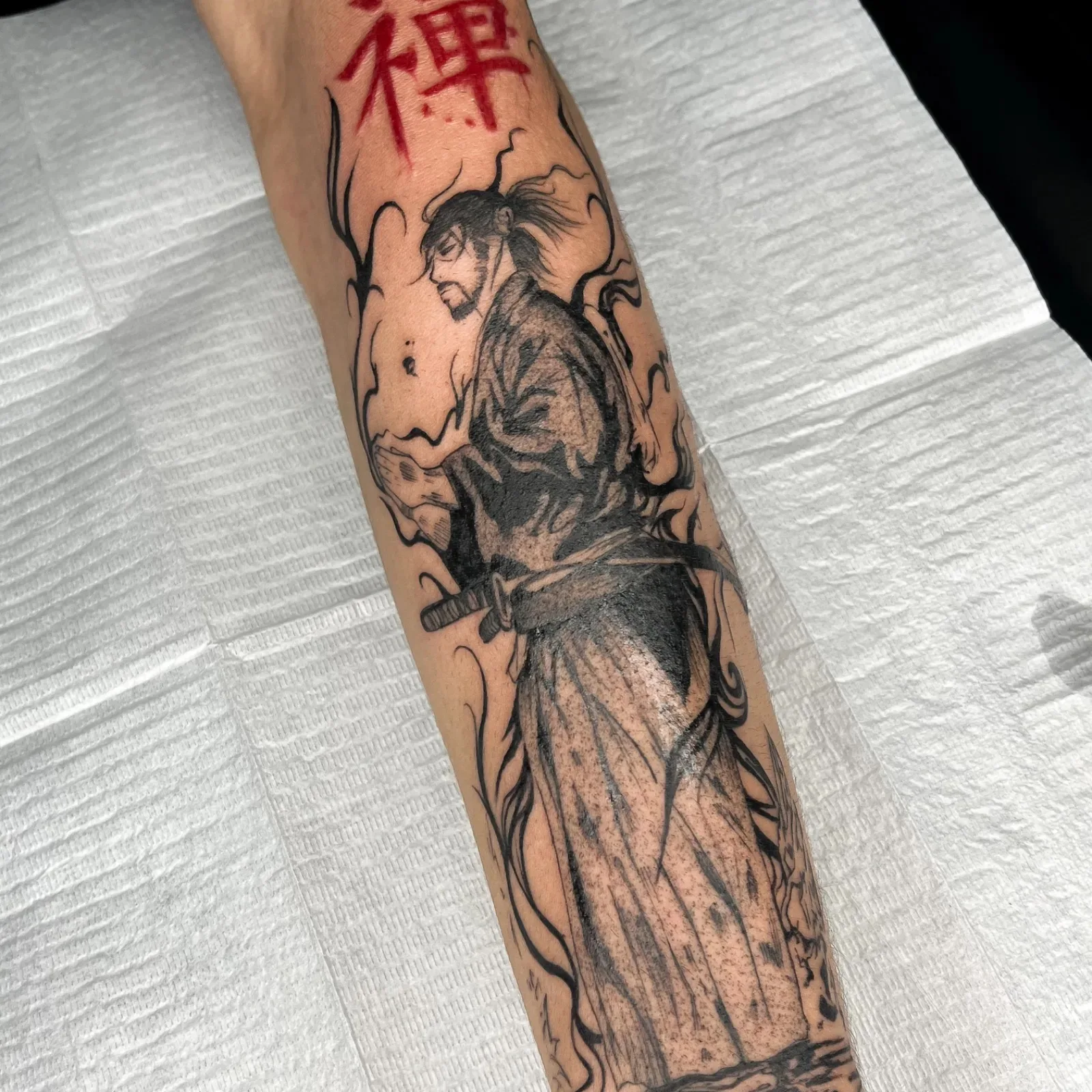 Blackwork, Anime